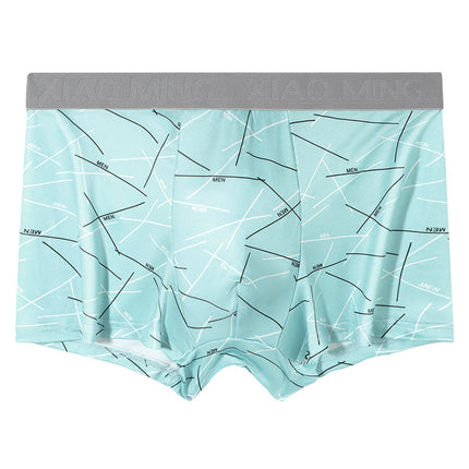 Foreign Trade Solid Color Milk Cotton High-end Men's Underwear Non-marking Breathable High-elastic plus size Loose Boxer Pants Boxer Pants