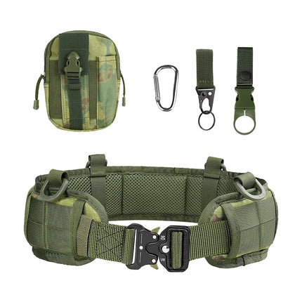 Cross-Border Cobra Buckle Tactical Waist Belt Set Outdoor Multi-Functional Nylon Quick-Release Belt Real-Life Cs Outer Belt
