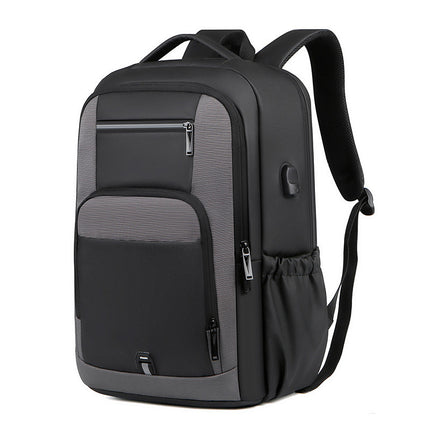 17inch Large Capacity Backpack Multifunctional USB Interface Storage Business Backpack Casual Travel Wear-Resistant Computer Bag