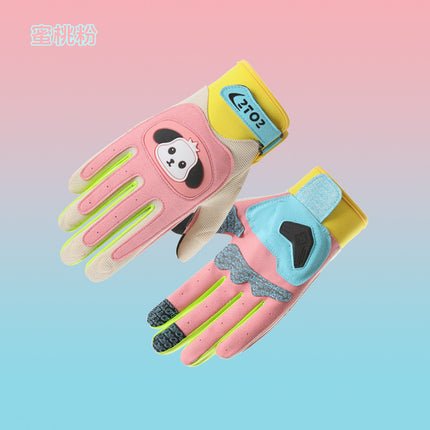 Motorcycle Riding Gloves Full-Finger Outdoor Off-Road Equestrian Sports Hiking Camping Fashion Macaron Motorcycle Gloves