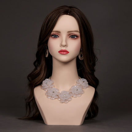New Anime head model cos wig model head earrings jewelry hat display wig shop High-looking simulation man