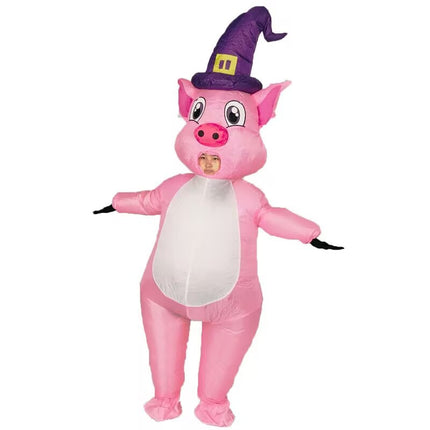 Cross-Border Popular Halloween Creative Cartoon Toys Party Activities Cute Animal Props Hippo Inflatable Costumes