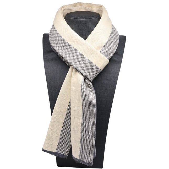 2024 New Fashion Simple Style High Sense Men's Knitted Wool Scarf British Style Warm Cold-proof Scarf