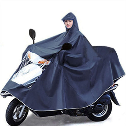 Raincoat double electric car motorcycle poncho battery car adult riding single plus size thickening factory one piece wholesale
