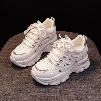 Women's Dad Sneakers with Hidden Height Increase, New Autumn Style, Thick-Soled, Versatile, Slimming, Casual Sports Shoes, Professional Shoes