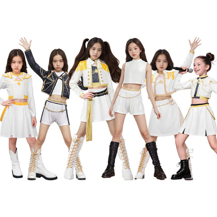 Hunter Girl Group Cosplay Costume K-Pop Rumi Zoyami Huntr/X Korean Girl Group Children's Stage Performance Costume