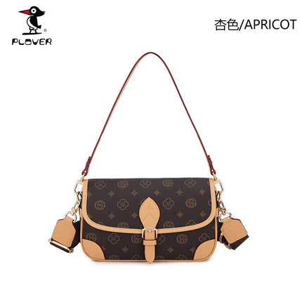 Cross-Border Bags for Women 2025 New Style Printed Shoulder Bag Retro Presbyopic Small Square Bag Trendy Crossbody Bag Wholesale