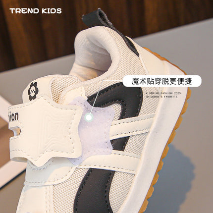 Baby Velcro Soft-Soled Toddler Shoes 2025 Spring and Autum New Boys and Girls Shoes Baby Mesh Breathable Sports Shoes