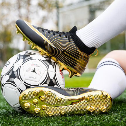 Cross-border Golden Football Shoes Men's TF Broken Nails Adult Competition AG Spike sneaker Wholesale