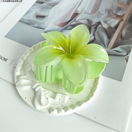 2025 new autumn and winter color egg flower grab clip grab hairpin head half hair shark clip hair accessories wholesale