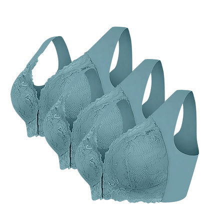 Wire-Free Push-Up Front-Button Mother's Bra, Breast-Retracting, Adjustable, Beautiful Back, Push-Up, Comfortable Anti-Sagging Bra