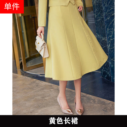 French style black dress Women's Spring and Autumn New retro high-grade elegant socialite high-end suit two-piece suit