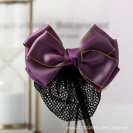 Professional Head Flower Nurse Bank Stewardess Hotel Female Staff Make Hair Coil Net Head Back Hairpin Headwear Hairpin