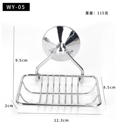 Kitchen Bathroom Suction Cup Storage Rack Creative Metal Storage Rack Cleaning Sponge Storage Rack Tissue Rack Iron