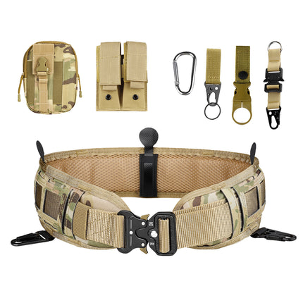 Cross-Border Cobra Buckle Tactical Waist Belt Set Outdoor Multi-Functional Nylon Quick-Release Belt Real-Life Cs Outer Belt