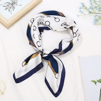 70 Silk Scarf Square Scarf High-end Korean Style Fashion All-match Professional Silk Small Scarf Retro Printed Silk Scarf for Women