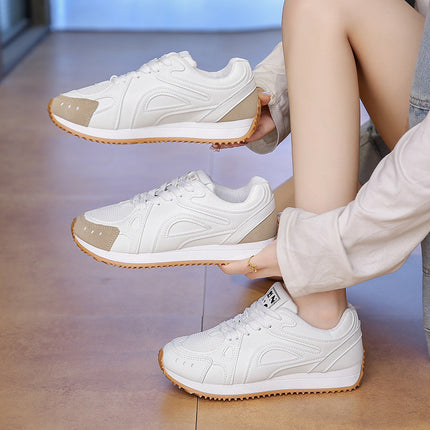 2025 Summer Breathable Mesh Women's Shoes Fashionable White Shoes Lightweight Training Shoes Niche Forrest Gump Shoes Sports Casual Shoes