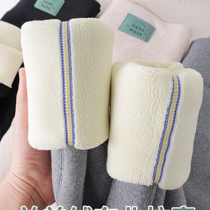 Women's Winter Fleece-Lined Thick Leggings 2025 New Warm Pants for Outdoor Wear, Northeast Fleece Pants, Spring and Autumn Wool Pants