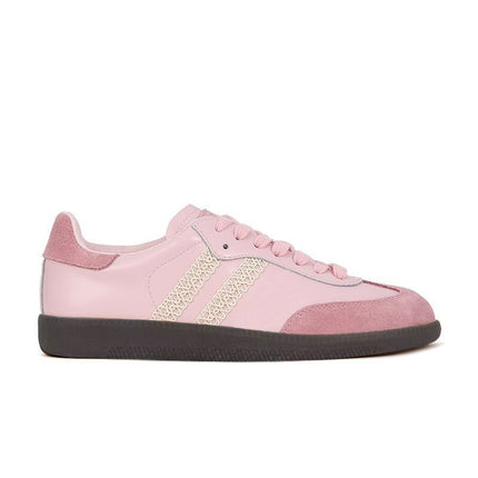 Blogger's Essentials~ Retro Lace-Trimmed Genuine Leather German Training Shoes 2024 New Model Silver Flat-Soled Sports Casual Shoes for Women