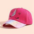 Y03 squint unicorn-rose red / Cap circumference 54cm recommendation 3-10
