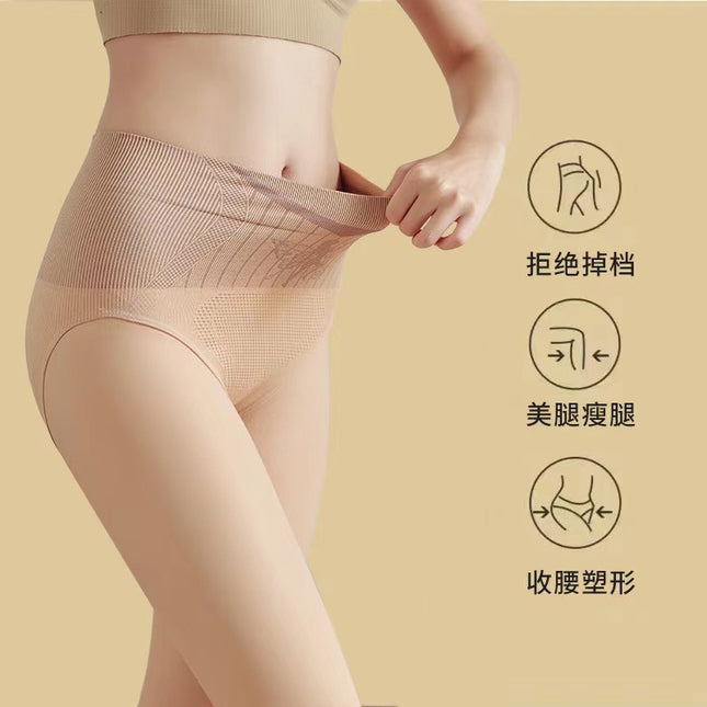 Light leg artifact leggings flower fairy water light socks high waist tummy pantyhose autumn and winter fleece-lined outside wear naked feeling natural