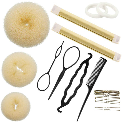 Cross-border explosions hair curler set hair pull pin ball head flower bud hair braid artifact bridal hair accessories braided hair