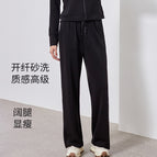 Mysterious black [wide leg pants] / M【 45-52.5kg 】