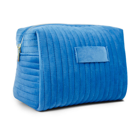 Etsy Cross-Border Popular Embroidered Striped Velvet Makeup Bag, High-Quality, Soft and Skin-Friendly Cosmetic Storage Bag