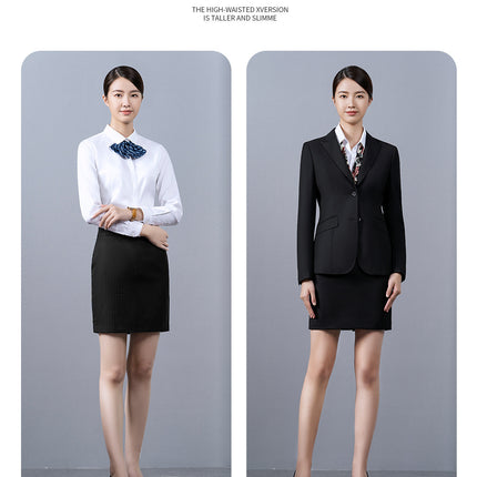 Women's Business Attire, Suit Skirt, Hip-Covering Skirt, Mid-Length Skirt, Women's Formal One-Step Skirt, Wool Navy Blue Skirt
