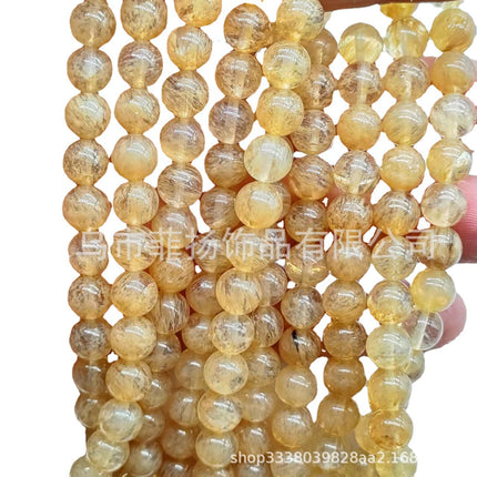 Factory direct Miscellaneous Stone round beads diy jewelry accessories string beads personality Miscellaneous Stone semi-finished products spot wholesale