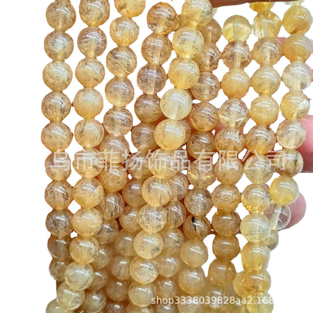 Factory direct Miscellaneous Stone round beads diy jewelry accessories string beads personality Miscellaneous Stone semi-finished products spot wholesale