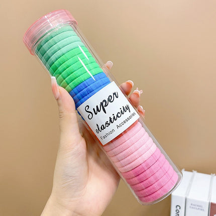 20 canned hair bands new rubber band female tie towel ring thick high elastic hair rope simple hair rope