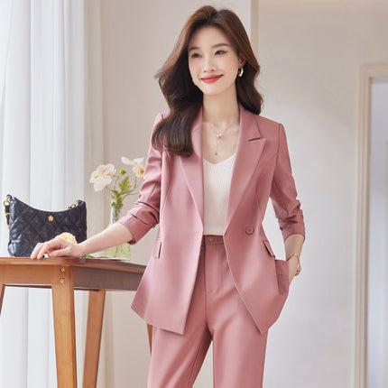 High-level Elegant Professional Suit Jacket Women's Autumn New Slim-fit Slimming High-end Professional Dress Suit suit