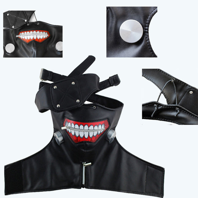 Tokyo Ghoul Mask Wig Kind Jin Muyan Zipper Eye Mask Mask Animation cosplay Mask