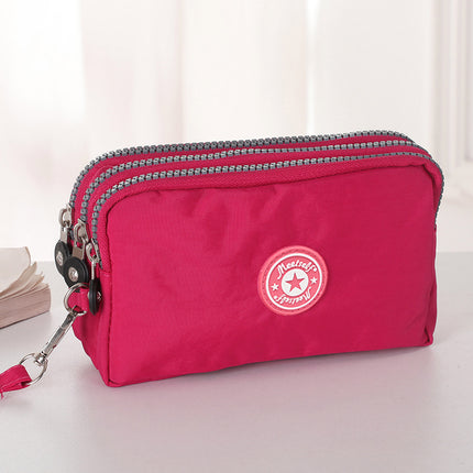 Mobile phone coin purse hand-held mini canvas bag women's bag Oxford cloth cartoon fabric bag wholesale