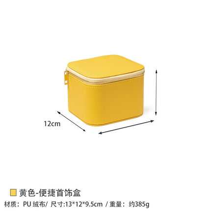 Cross-border independent packaging bag jewelry box portable ladies travel earrings necklace jewelry storage box anti-oxidation
