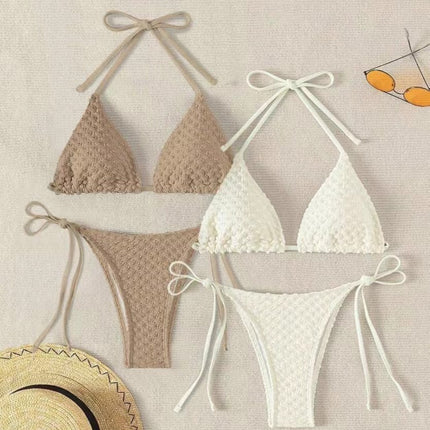 Amazon Cross-border Hot Selling European and American New Bikini Tube Top Split Sexy Spice Girls Bikini Foreign Trade Swimsuit Women
