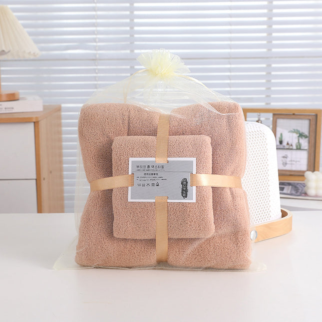 Coral Fleece Towel Bath Towel suit Soft Hair-free Household Face Wipe Towel Bath Towel Activity Gift Towel
