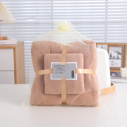 Coral Fleece Towel Bath Towel suit Soft Hair-free Household Face Wipe Towel Bath Towel Activity Gift Towel