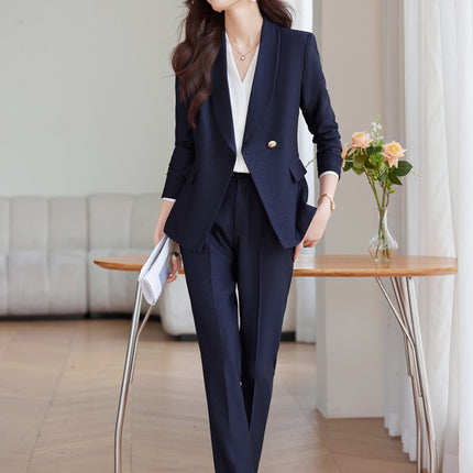 Suit suit Women's Autumn and Winter New Business Suit Jacket Medical Beauty Store Manager Broadcasting Workplace Interview Teacher's Tooling