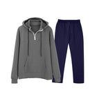 Light gray + navy blue / S