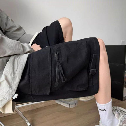 American hiphop Cargo Shorts for Men and Women in Summer, Versatile High Street Fashion Brand Loose Casual Outer Wear Sports Cargo Pants