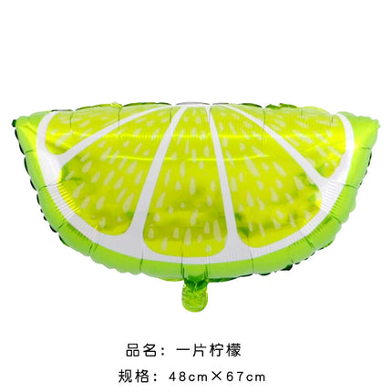 Large Fruit Shape Aluminum Film Balloon Hawaiian Style Glasses Fruit Birthday Party Party Decoration Balloon