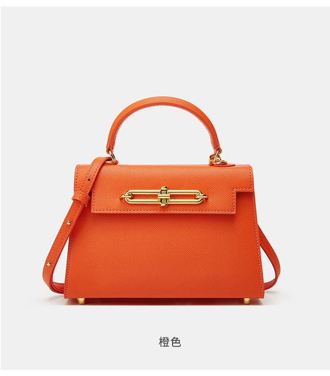 High-end French Kelly Bag Summer New Macaron Light Luxury All-match Flip Small Square Bag Shoulder Crossbody Bag