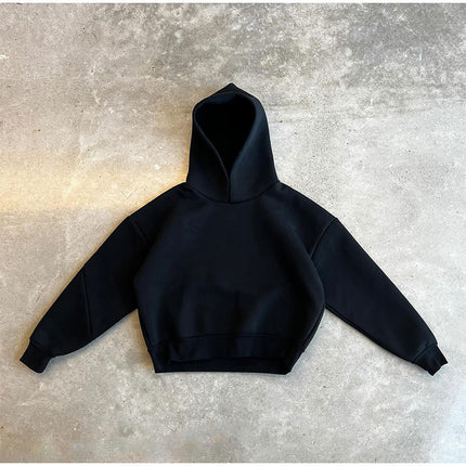 Autumn European and American Cross-border Casual Simple Couple Fashion Hoodie Sweatshirt Solid Color Loose Sweatshirt Sweatshirt