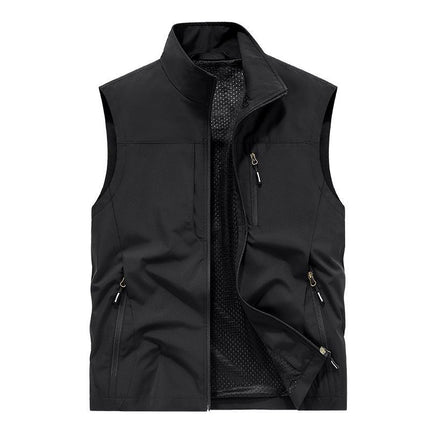 Volunteer Service Vest with Printed Logo, Fishing Outdoor Leisure Clothing, Company Event Advertising Clothing with Printed Text