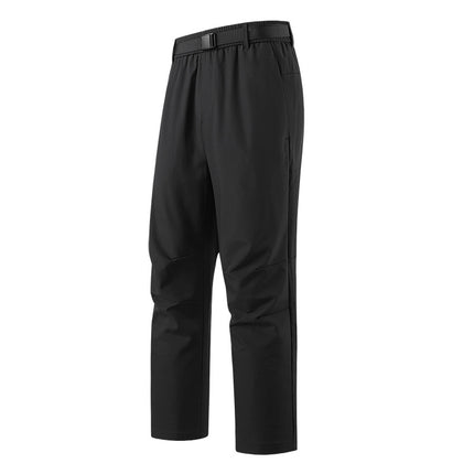 Cross-Border Detachable Fleece-Lined Softshell Pants Unisex Outdoor Fleece-Lined Thermal Softshell Pants Two-Piece Set Detachable