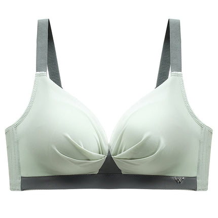 Manny Queen 5CM Thickened Thin Cup Bra Gather No Steel Rings Breathable Women's Underwear Manufacturers New Daifa