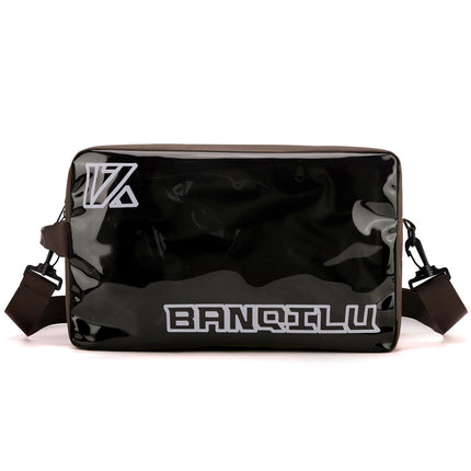 Bange Road Crossbody Bag for Men, Wet and Dry Separation Sports Gym Bag, Pvc Sneaker Bag, Shoulder Bag for Women, National Trend Style