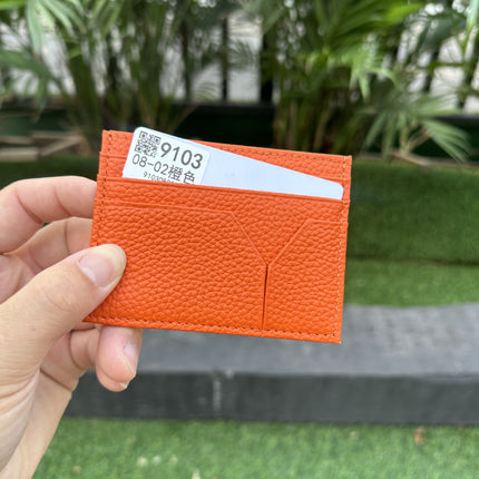 2025 Cross-Border Hot-Selling Ultra-Thin Creative Leather Card Holder Men's Commuter Bag First-Layer Cowhide Women's High-End Card Holder